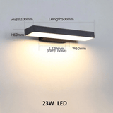 Moderna svarta LED utomhusvägglampor med rörelsesensor och skymning-till-gryning-funktion - Väderbeständig sconce för entré och garage Carvallo