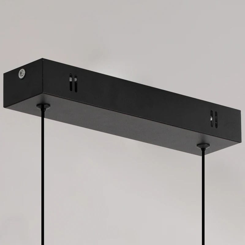 Modern svart taklampa med justerbar höjd – minimalistisk design - aluminium och silikon - perfekt för kök och matsal Carvallo