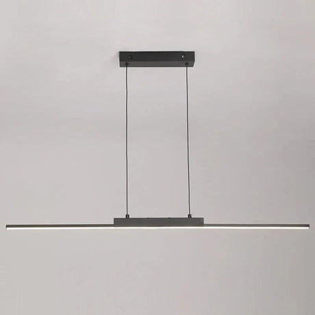 Modern svart taklampa med justerbar höjd – minimalistisk design - aluminium och silikon - perfekt för kök och matsal Carvallo