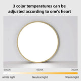 Modern Cirkulär Ultrathin Trä LED Taklampa Carvallo