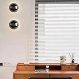 Modern Cirkulär Vägglampa - Hårdkopplad - Minimalistisk Design - Pläterad Silverfinish - Inomhusbruk - Idealiskt För Korridor Och Sängsidesbelysning Carvallo