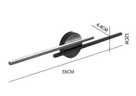 Modern minimalist dual-line LED vägglampa Carvallo