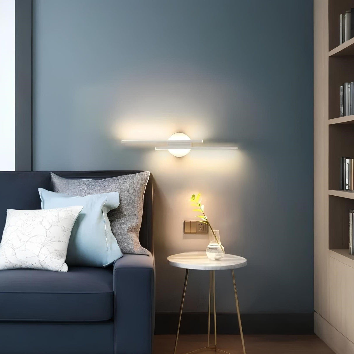 Modern minimalist dual-line LED vägglampa Carvallo