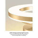 Modern Flush Mount LED Taklampa – Justerbar Färgtemperatur - Järn och Akryl - Finns i Guld och Svart Carvallo