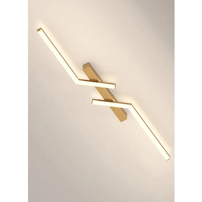 Modern LED Taklampa - Ytmonterad - Dimbara - Justerbar Färg - Svart & Guld - Energibesparande - Lämplig för Vardagsrum & Sovrum Carvallo