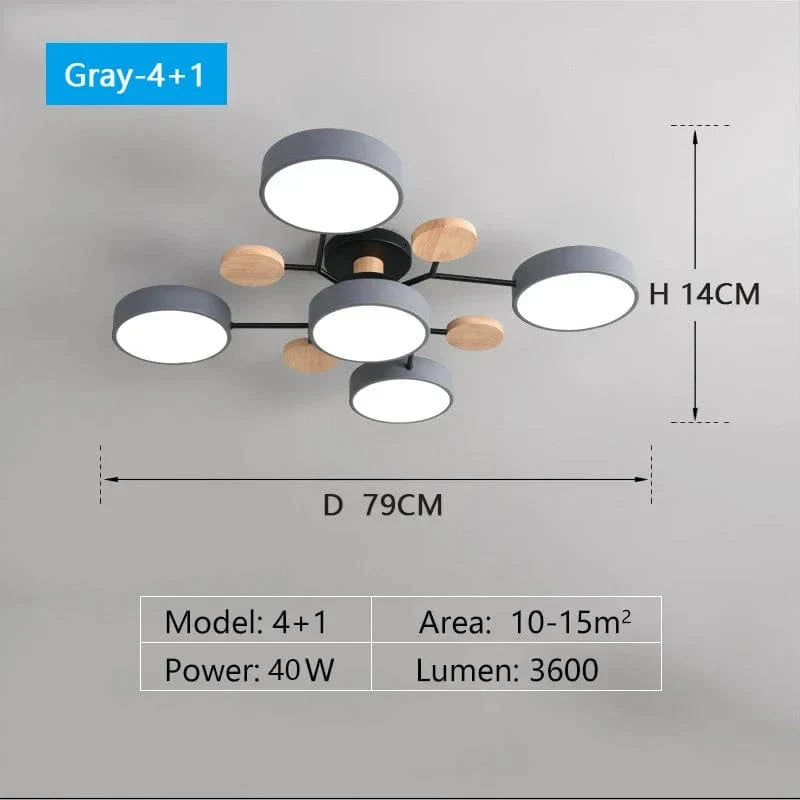Modern LED Krona - Inomhusbelysning - Justerbar Färgtemperatur - Tre Ljuslägen - Stilig Metall- och Glasdesign - 16 cm Höjd Carvallo