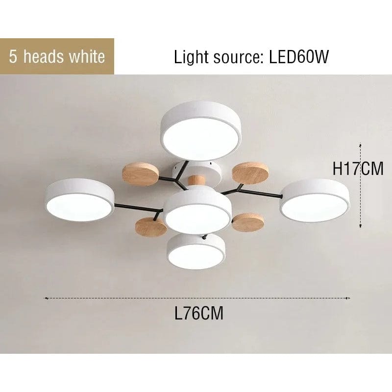 Modern LED Krona - Inomhusbelysning - Justerbar Färgtemperatur - Tre Ljuslägen - Stilig Metall- och Glasdesign - 16 cm Höjd Carvallo