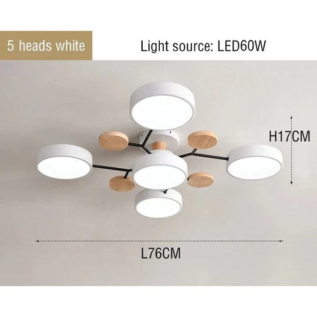 Modern LED Krona - Inomhusbelysning - Justerbar Färgtemperatur - Tre Ljuslägen - Stilig Metall- och Glasdesign - 16 cm Höjd Carvallo
