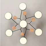 Modern LED Krona - Inomhusbelysning - Justerbar Färgtemperatur - Tre Ljuslägen - Stilig Metall- och Glasdesign - 16 cm Höjd Carvallo