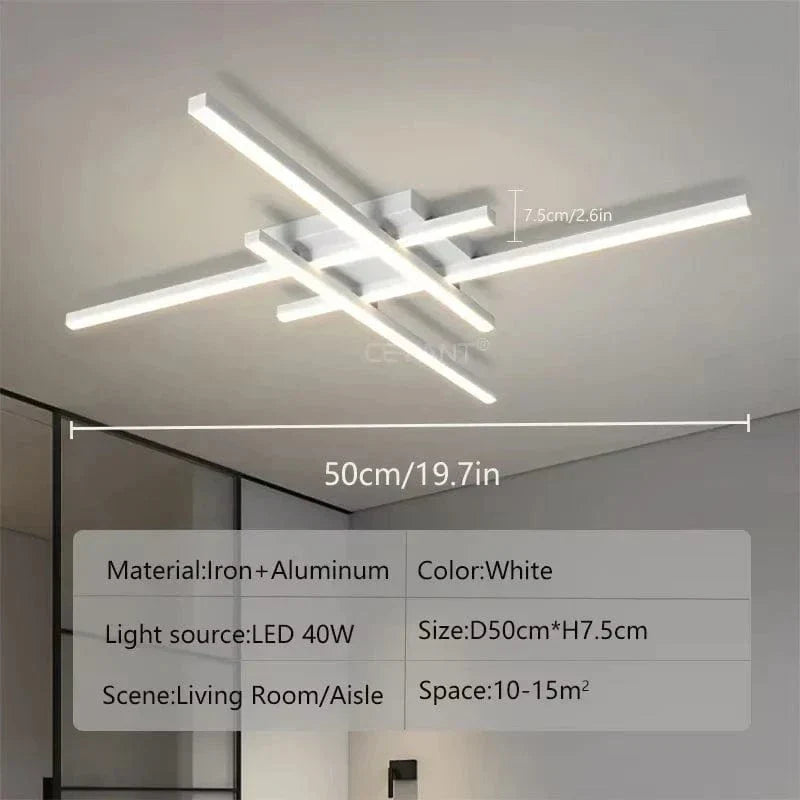 Modern LED Flush Mount Taklampa – Minimalistisk Design för Sovrum och Vardagsrum, Finns i 30/40/50cm Carvallo