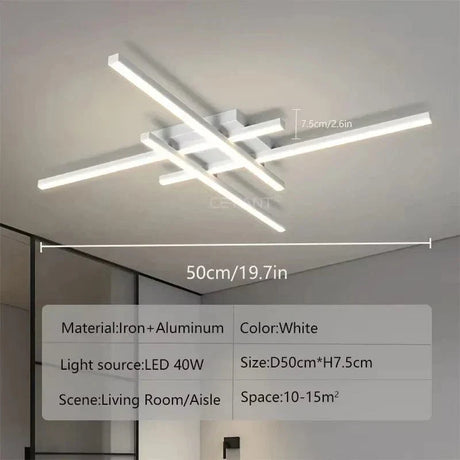 Modern LED Flush Mount Taklampa – Minimalistisk Design för Sovrum och Vardagsrum, Finns i 30/40/50cm Carvallo