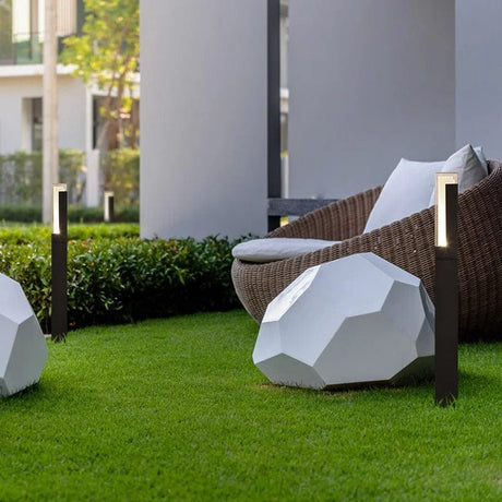 Modern LED Trädgårdslampa med fast bas - IP65 Vattentålig - 10W - Aluminium - Varm/Kall Vit - Utomhuslandskapsbelysning Carvallo