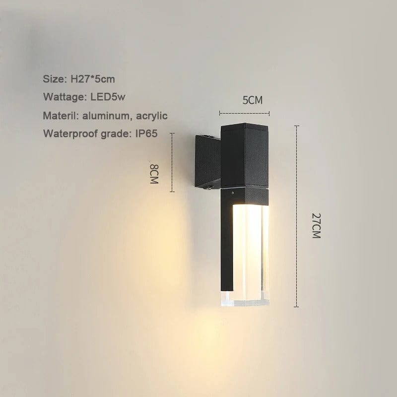 Modern LED Trädgårdslampa med fast bas - IP65 Vattentålig - 10W - Aluminium - Varm/Kall Vit - Utomhuslandskapsbelysning Carvallo