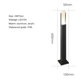 Modern LED Trädgårdslampa med fast bas - IP65 Vattentålig - 10W - Aluminium - Varm/Kall Vit - Utomhuslandskapsbelysning Carvallo