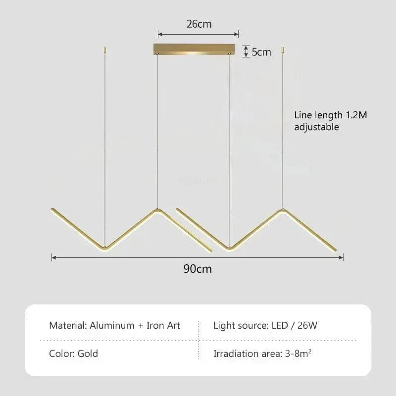 Modern LED Pendelarmatur - Justerbar Höjd - Dimbar - Svart Aluminium - Kalla/Varma/Neutrala Nyansar - Inomhusbelysning Carvallo