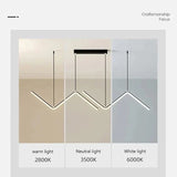 Modern LED Pendelarmatur - Justerbar Höjd - Dimbar - Svart Aluminium - Kalla/Varma/Neutrala Nyansar - Inomhusbelysning Carvallo