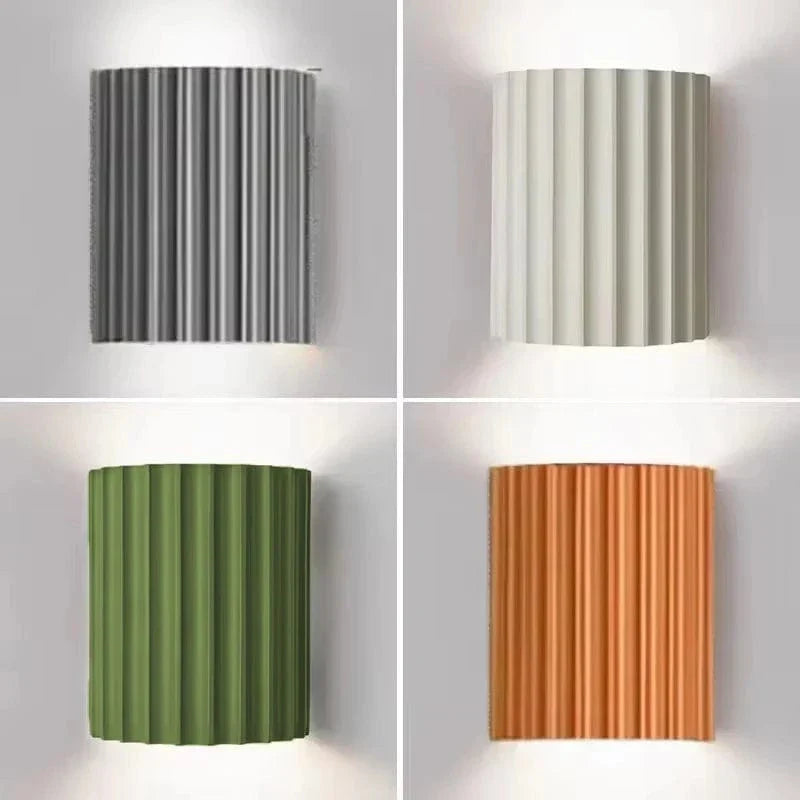 Modern LED Vägglampa - Minimalistisk Macaron Applicering Carvallo