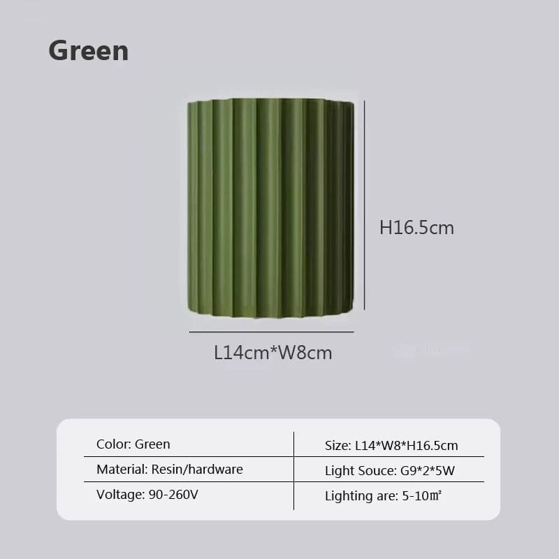 Modern LED Vägglampa - Minimalistisk Macaron Applicering Carvallo