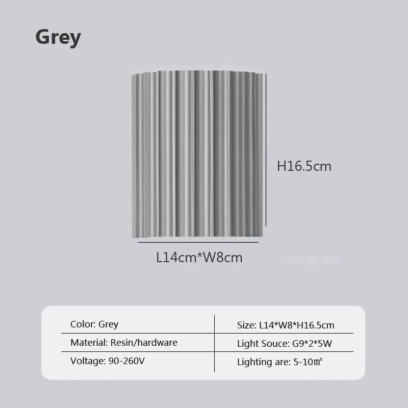 Modern LED Vägglampa - Minimalistisk Macaron Applicering Carvallo