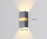 Modern LED Vägglampa Med Justerbar Strålvinkel – Vattentät - 10W - Kall/Varm Vit - Inomhus/Utebruk - IP65 Bedömd Carvallo