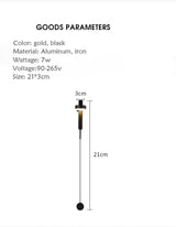 Moderna LED Vägglampor Rotera Väggsconces Carvallo