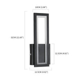 Modern LED Vägglampa - Ytmonterad - Akryl - Varmvit 3000K - Inomhus - Svart Finish - Energisparande Carvallo