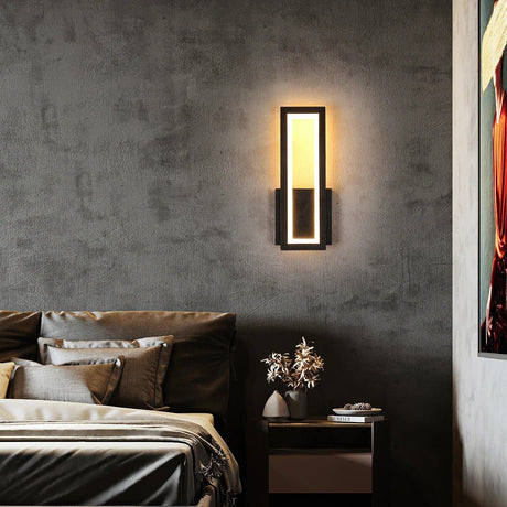 Modern LED Vägglampa - Ytmonterad - Akryl - Varmvit 3000K - Inomhus - Svart Finish - Energisparande Carvallo