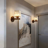 Modern LED Vägglampa Med Kristallackenter - Metallkonstruktion - Justerbar Belysning - Nordisk Stil - Ideal För Vardagsrum - Sovrum - Korridor Carvallo