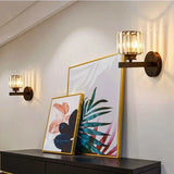 Modern LED Vägglampa Med Kristallackenter - Metallkonstruktion - Justerbar Belysning - Nordisk Stil - Ideal För Vardagsrum - Sovrum - Korridor Carvallo