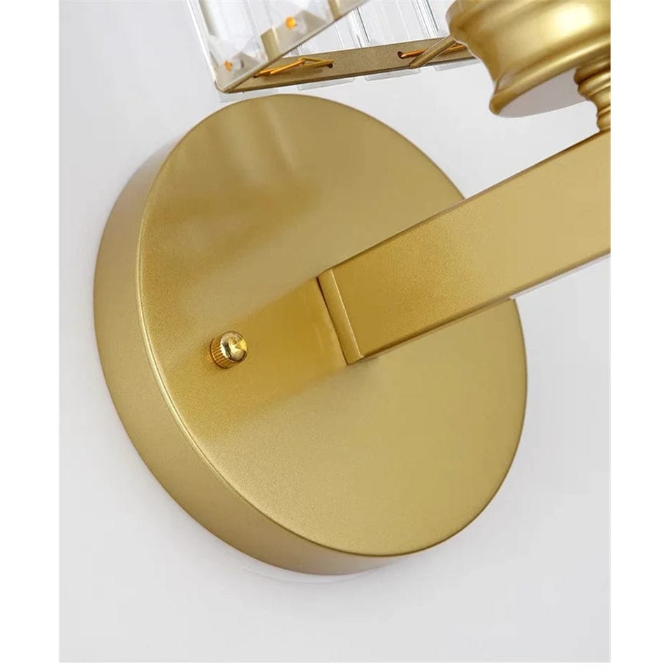 Modern LED Vägglampa Med Kristallackenter - Metallkonstruktion - Justerbar Belysning - Nordisk Stil - Ideal För Vardagsrum - Sovrum - Korridor Carvallo