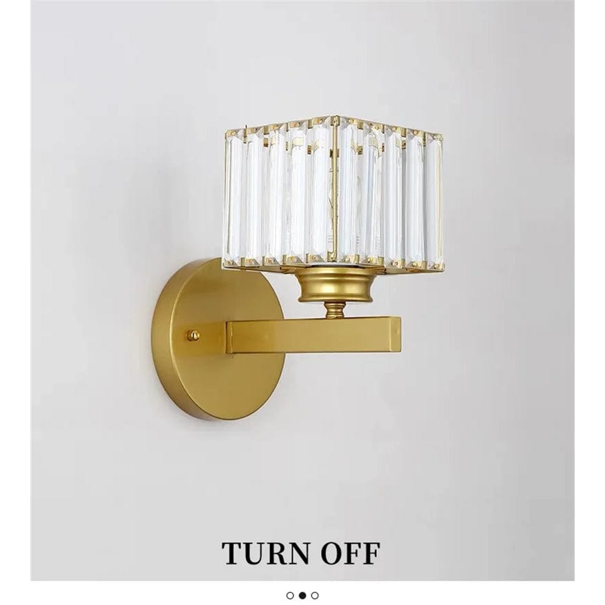 Modern LED Vägglampa Med Kristallackenter - Metallkonstruktion - Justerbar Belysning - Nordisk Stil - Ideal För Vardagsrum - Sovrum - Korridor Carvallo