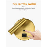 Modern LED Vägglampa Med Strömbrytare - Inomhus - Justerbar - USB Laddning - 350° Rotation - Svart/Koppar Finish Carvallo