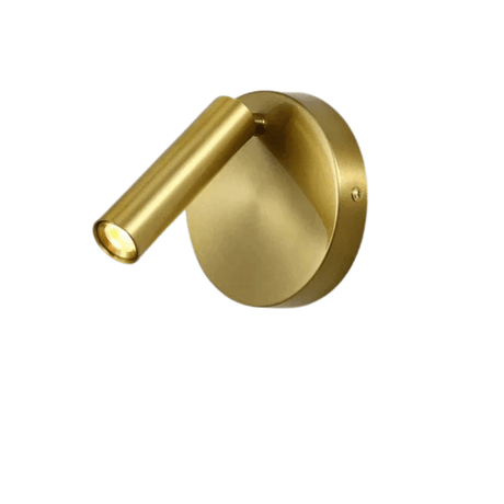 Modern LED Vägglampa Med Strömbrytare - Inomhus - Justerbar - USB Laddning - 350° Rotation - Svart/Koppar Finish Carvallo