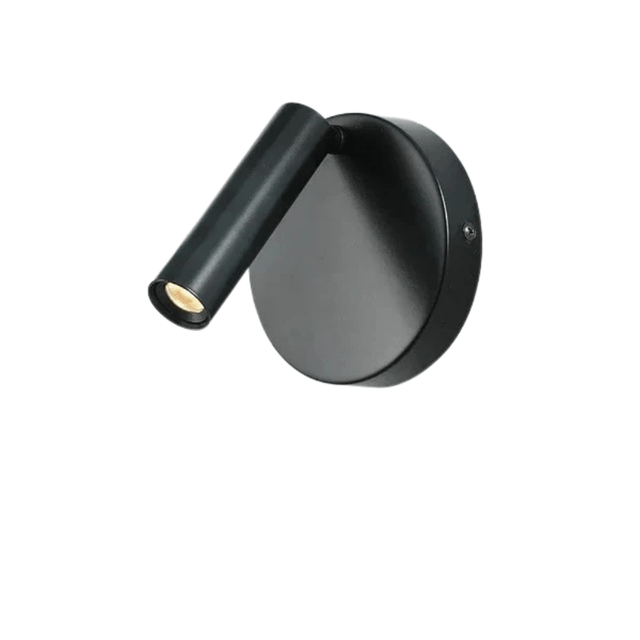Modern LED Vägglampa Med Strömbrytare - Inomhus - Justerbar - USB Laddning - 350° Rotation - Svart/Koppar Finish Carvallo