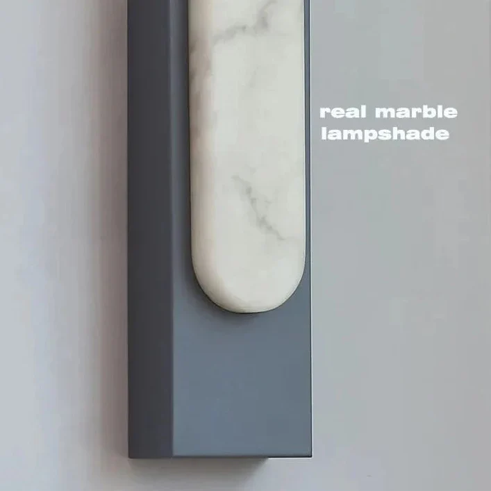 Modern LED Vägglampa - 19.6 Marmor Väggljus för Vardagsrum och Hall Inomhusbelysning Carvallo