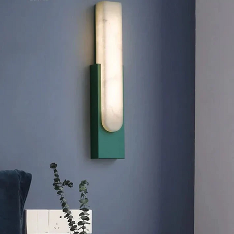 Modern LED Vägglampa - 19.6 Marmor Väggljus för Vardagsrum och Hall Inomhusbelysning Carvallo