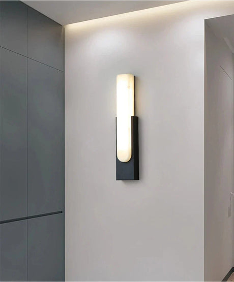 Modern LED Vägglampa - 19.6 Marmor Väggljus för Vardagsrum och Hall Inomhusbelysning Carvallo