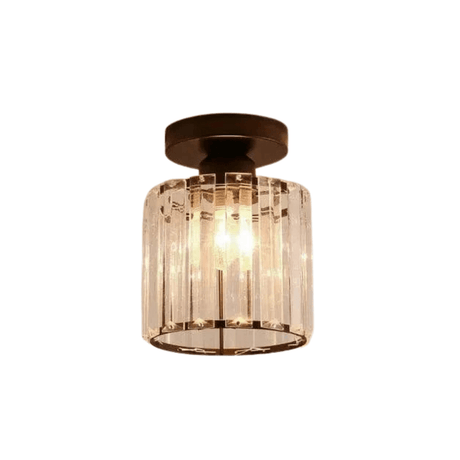 Modern Hängande Taklampa - Retro Stil - E27 Bas - Metall/Glas Skärm - Svart/Guld Finish - Idealiskt För Hemmets Entré/Kök Carvallo