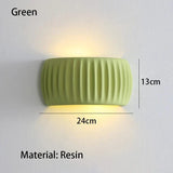 Modern Resin Vägglampa - Väggmonterad - Ambient Belysning - Fransk Beige - Idealiskt För Sovrum - Vardagsrum - Korridor - Trappa Carvallo