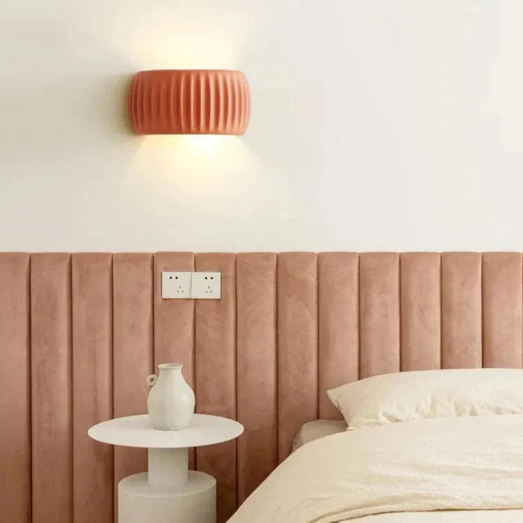 Modern Resin Vägglampa - Väggmonterad - Ambient Belysning - Fransk Beige - Idealiskt För Sovrum - Vardagsrum - Korridor - Trappa Carvallo