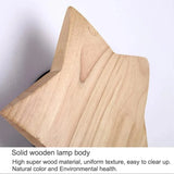 Modern Stjärnformad Vägglampa i Massivt Trä och Järn för Vardagsrum och Sovrum – E27 Vägglampor Inomhus Sconces Carvallo