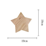 Modern Stjärnformad Vägglampa i Massivt Trä och Järn för Vardagsrum och Sovrum – E27 Vägglampor Inomhus Sconces Carvallo