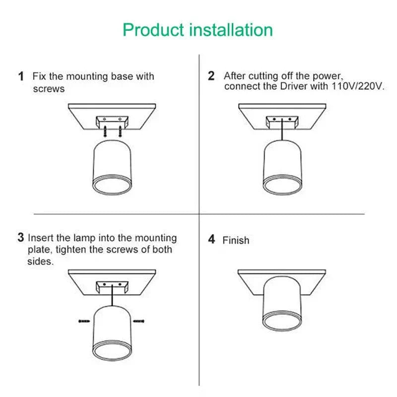 Modern yta monterad LED nerljus Carvallo