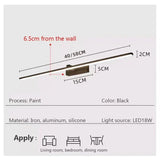 Modern Vattentät LED Badrums Vägglampa - Platt Design Vägglampa Belysning i Vit och Svart Carvallo