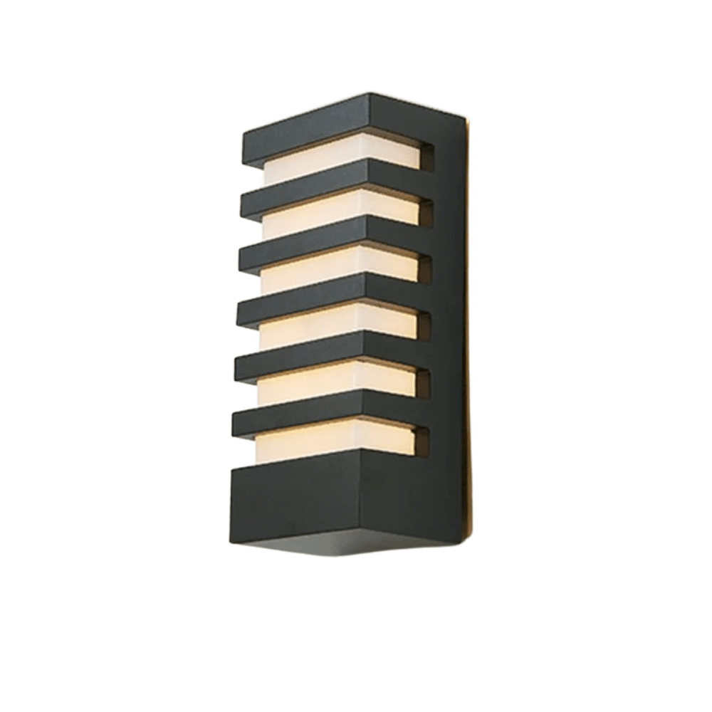 Modern vattentät LED utomhusvägglampa – 12W aluminium sconce för veranda och trädgård, energieffektiva utomhusvägglampor Carvallo