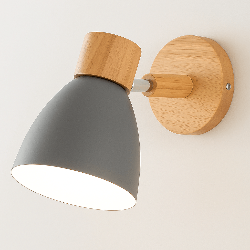 Modern Wood - Järn Vägglampa Carvallo