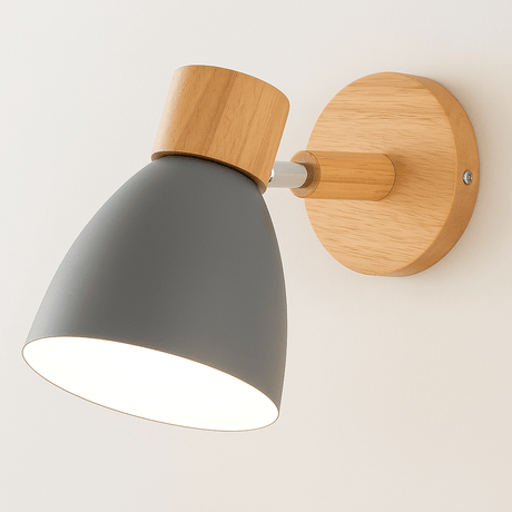 Modern Wood - Järn Vägglampa Carvallo