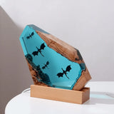 Naturinspirerad harts nattlampa Carvallo