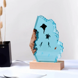 Naturinspirerad harts nattlampa Carvallo