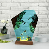 Naturinspirerad harts nattlampa Carvallo